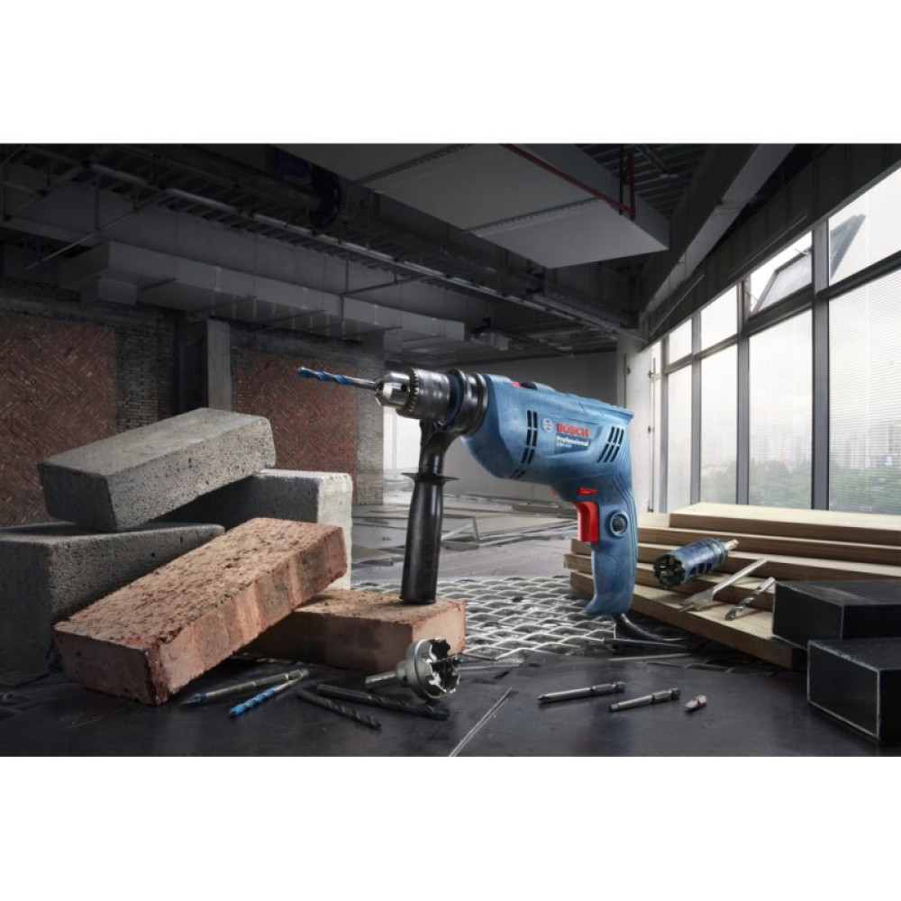 Дрель Bosch GSB 600, 600Вт, 1-10 мм, 3000 об/мин, 48000 уд/мин (0.601.1A0.320)