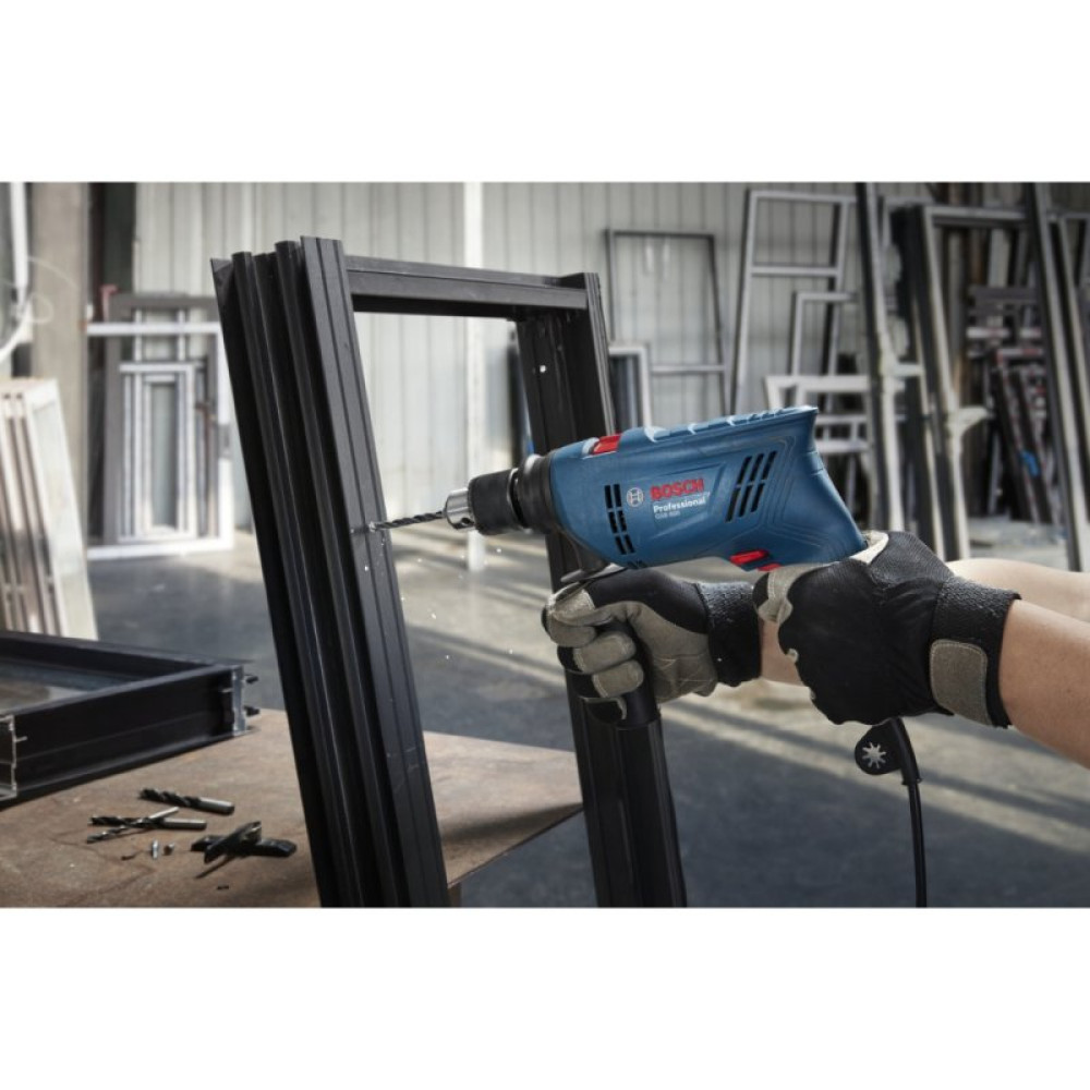 Дрель Bosch GSB 600, 600Вт, 1-10 мм, 3000 об/мин, 48000 уд/мин (0.601.1A0.320)