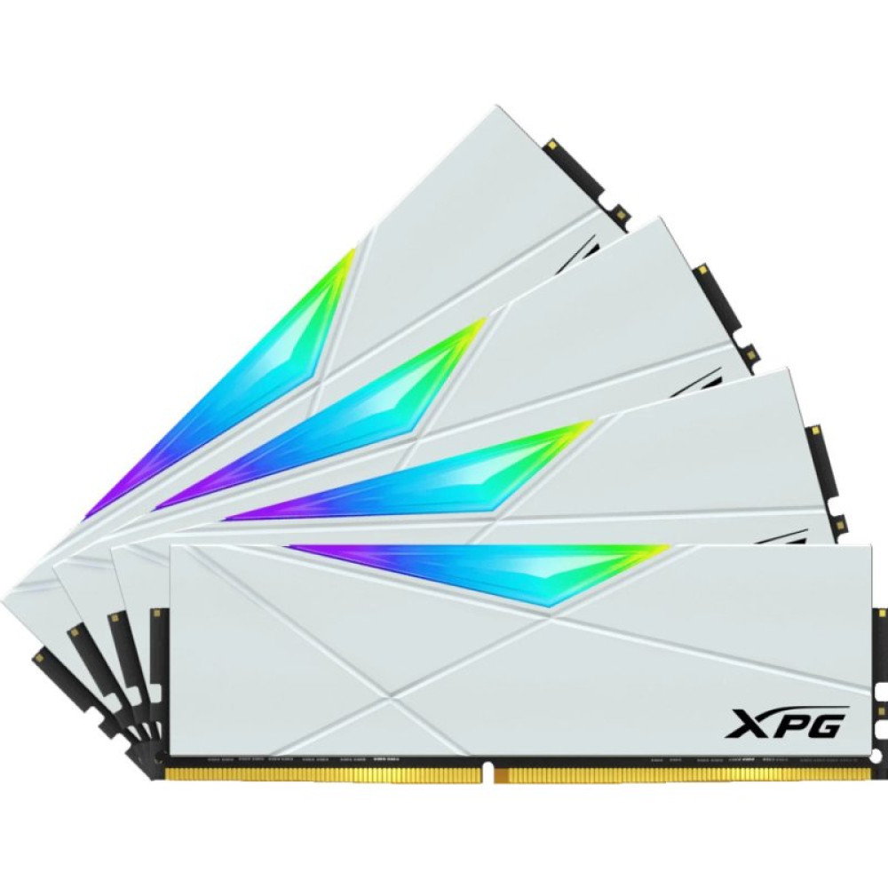 Модуль памяти для компьютера DDR4 64GB (4x16GB) 3600 MHz XPG Spectrix D50 RGB White ADATA (AX4U360016G18I-QCWH50)