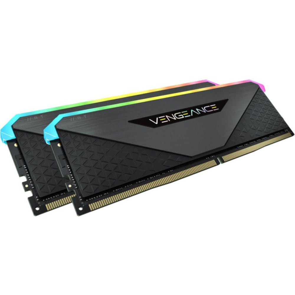 Модуль памяти для компьютера DDR4 32GB (2x16GB) 3600 MHz Vengeance RGB RT Black Corsair (CMN32GX4M2Z3600C18)