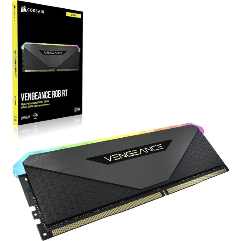 Модуль памяти для компьютера DDR4 32GB (2x16GB) 3600 MHz Vengeance RGB RT Black Corsair (CMN32GX4M2Z3600C18)