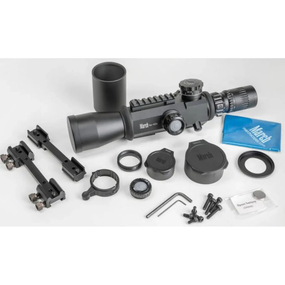 Оптичний приціл March Genesis 4х-40х52 сітка FML-TR1 з підсвічуванням (D40V52GFIML/FML-TR1)