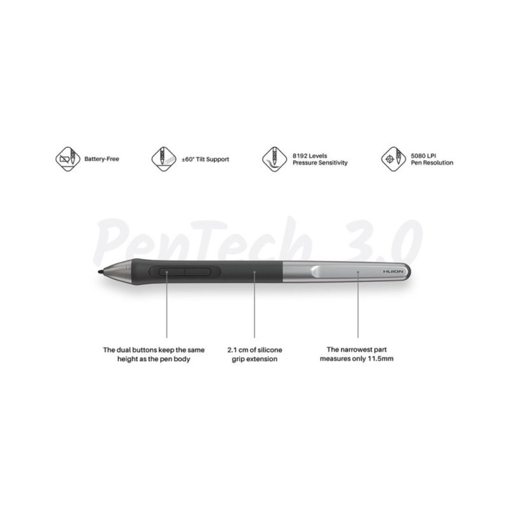Графічний планшет Huion Inspiroy 2 L (H1061P)