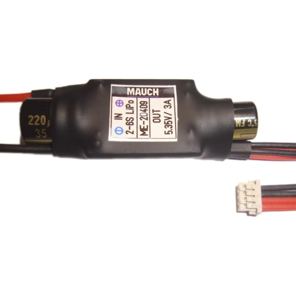 Регулятор питания MAUCH HS082 2-6S BEC DF-13-4P (5.35В 3А) (MAUCH-082) Регулятор питания MAUCH HS082 2-6S BEC DF-13-4P (5.35В 3А) (MAUCH-082)