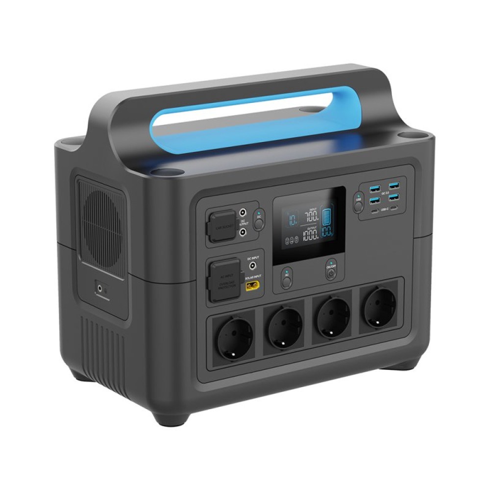 Зарядная станция PowerPlant HS1000 1228Wh, 1800W (PB930845)