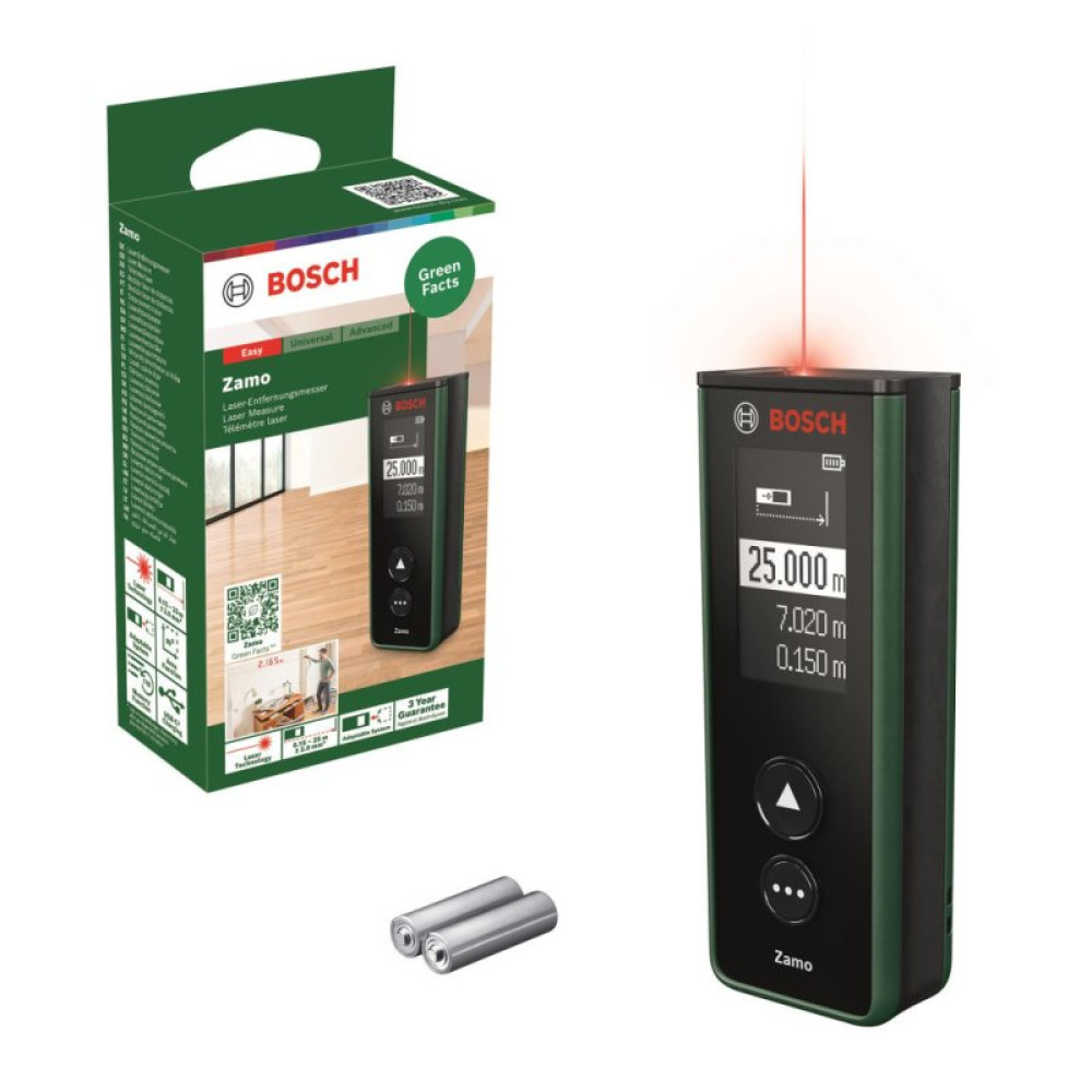 Далекомір Bosch Zamo, 0.15-25м, 2мм, 0.08кг (0.603.672.900)
