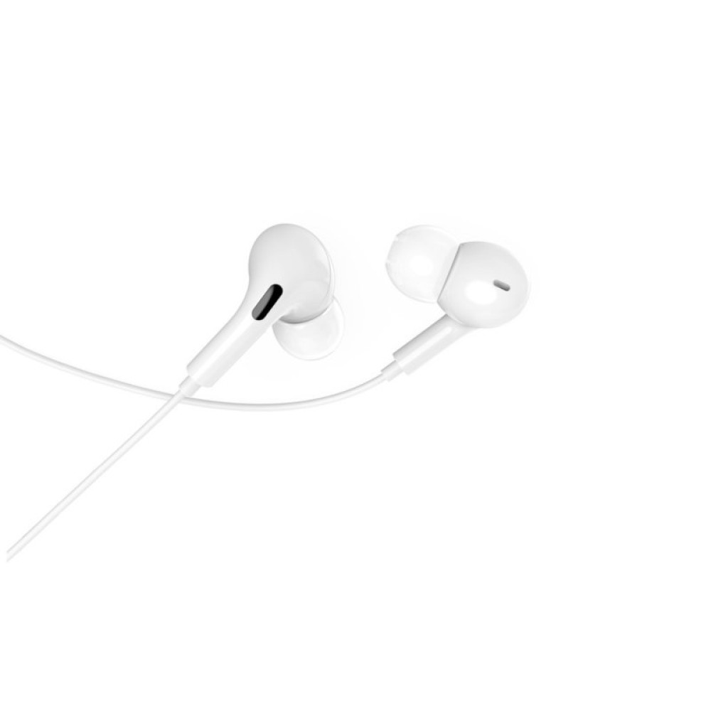 Наушники Denmen HF DR06 3.5mm 1.2 м White (DE-DR06-WH)