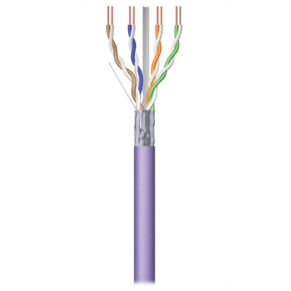 Кабель сетевой Kingda UTP 305м, cat 5e, CU, 4 pairs, 24AWG, LSZH, violet (KDUT8001-LSZH)