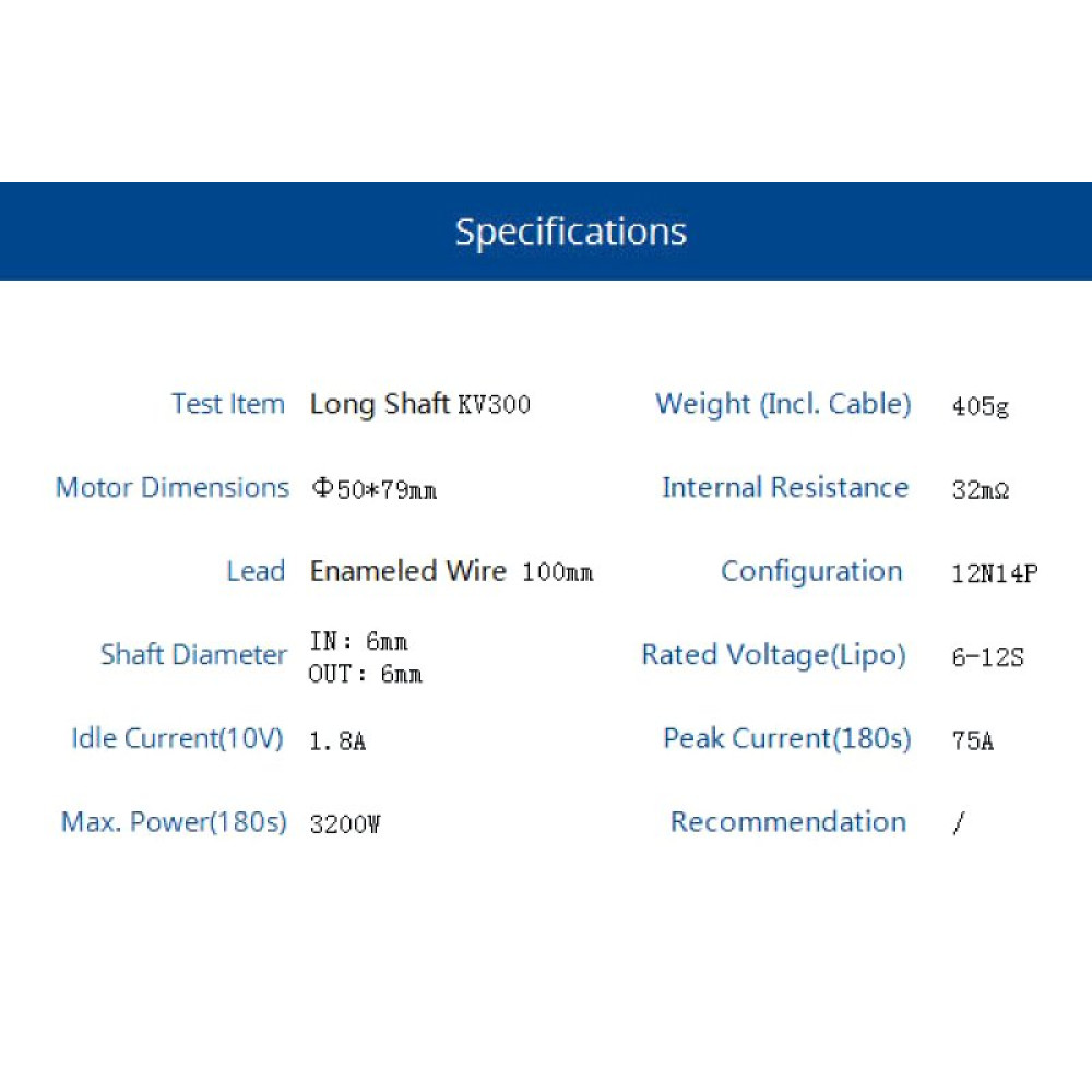 Мотор T-Motor AT4130 KV300 6-12S 3200W для самолетов (TM-AT4130-300)