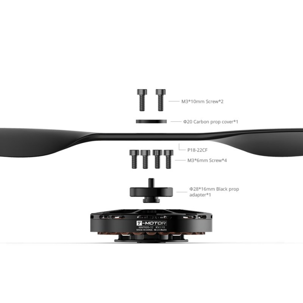 Мотор T-Motor Antigravity MN7005 KV230 6S для коптеров (TM-MN7005-230)