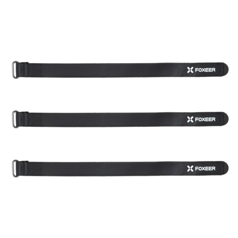 Стяжки 3шт на липучці Foxeer 300x20 мм для акумуляторів (FOX-PA1489)