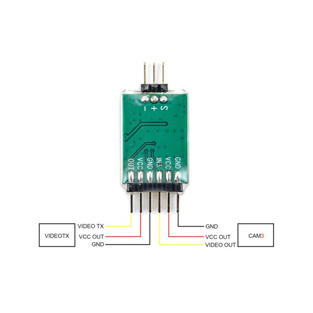Селектор видео Readytosky FPV 3 канала (RTS-VSEL-3CH) Селектор видео Readytosky FPV 3 канала (RTS-VSEL-3CH)