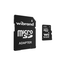 Карта памяти Wibrand 8GB microSD class 4 (WICDC4/8GB-A)