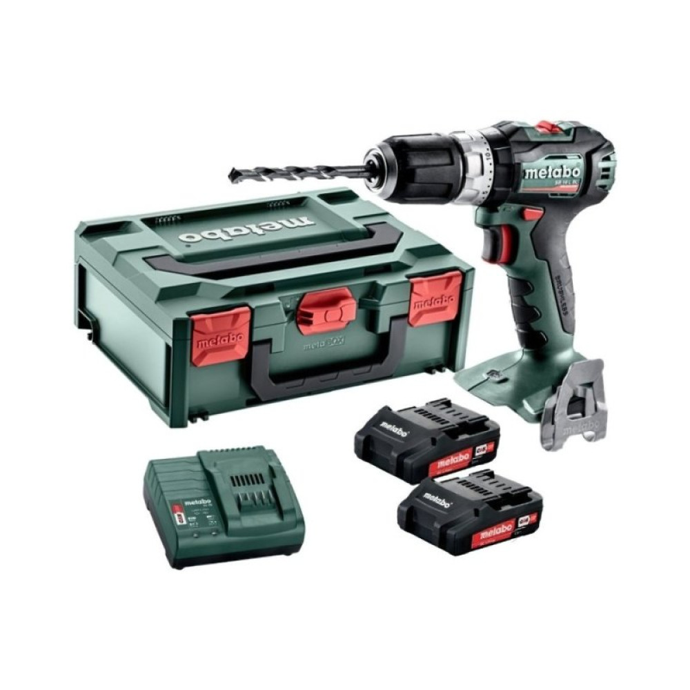Шуруповерт Metabo SB 18 L BL Li-Power 18В, акб 2х2Ah, 25·60Нм, 0-550·0-1850об/мин, metaBOX 145 (602331500)
