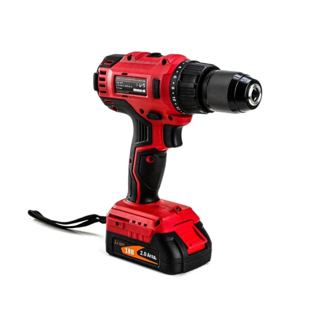 Шуруповерт GTM DSI18/60BL с ударом, 18V, 60Нм, 2x2Ah (DSI18/60BL)