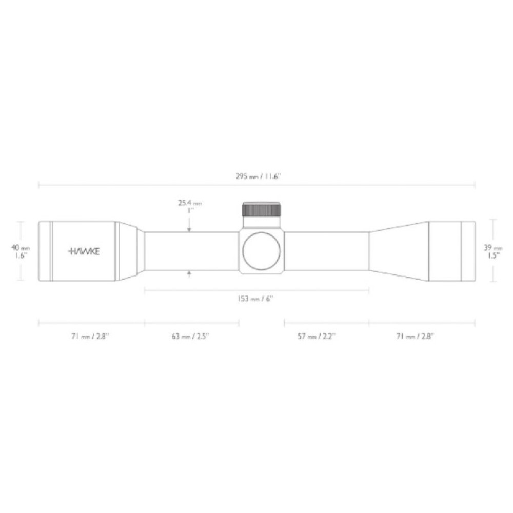 Оптический прицел Hawke Vantage 4x32 (30/30) (14100)
