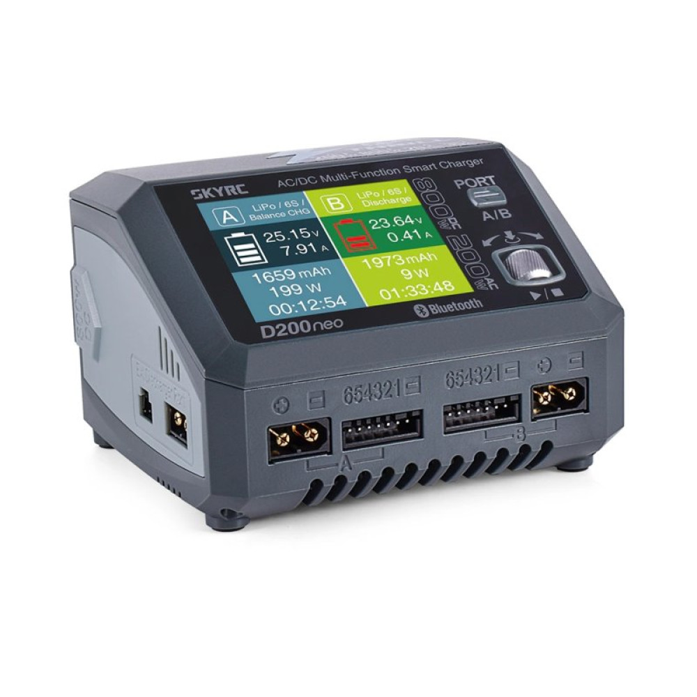 Зарядное устройство универсальное дуо SkyRC D200neo 200W/800W с блоком питания (SK-100196) (SK-100196)