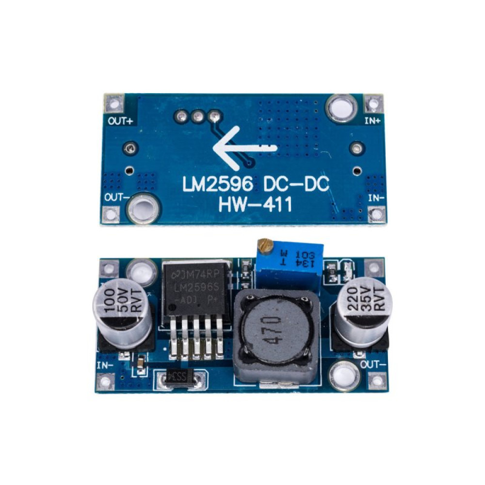 Регулятор напряжения LM2596S 1.25-35V 3A понижающий (RTS-LM2596S) Регулятор напряжения LM2596S 1.25-35V 3A понижающий (RTS-LM2596S)