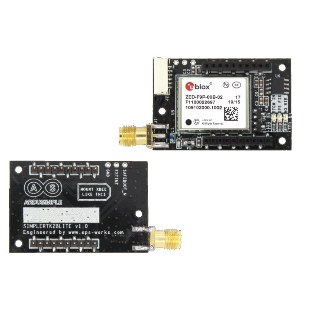 Модуль GPS RTK ArduSimple SimpleRTK2B Lite ZED-F9P (AS-RTK2B-LIT-L1L2-SMA-00) Модуль GPS RTK ArduSimple SimpleRTK2B Lite ZED-F9P (AS-RTK2B-LIT-L1L2-SMA-00)