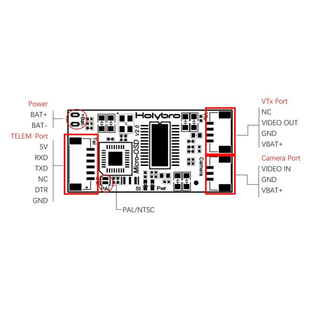 Модуль OSD HolyBro Micro OSD V2.0 (HBRO13013) Модуль OSD HolyBro Micro OSD V2.0 (HBRO13013)