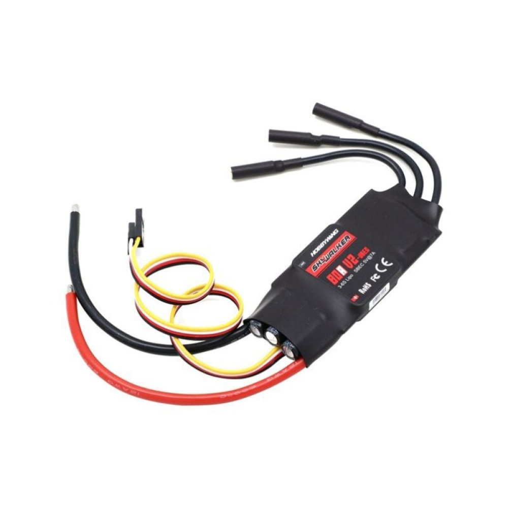 Регулятор хода HOBBYWING SKYWALKER V2 80A 3-6S для авиамоделей (HW80060440) Регулятор хода HOBBYWING SKYWALKER V2 80A 3-6S для авиамоделей (HW80060440)