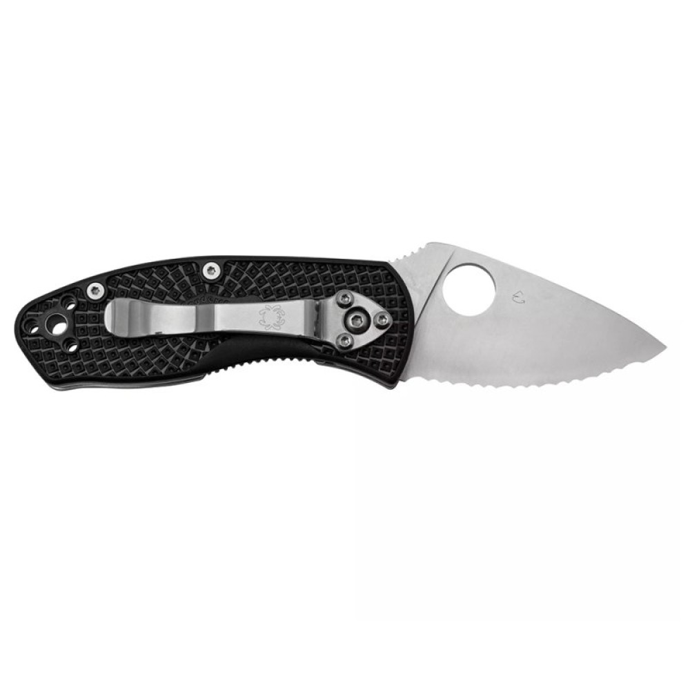 Нож Spyderco Ambitious Serrated Black (C148SBK)