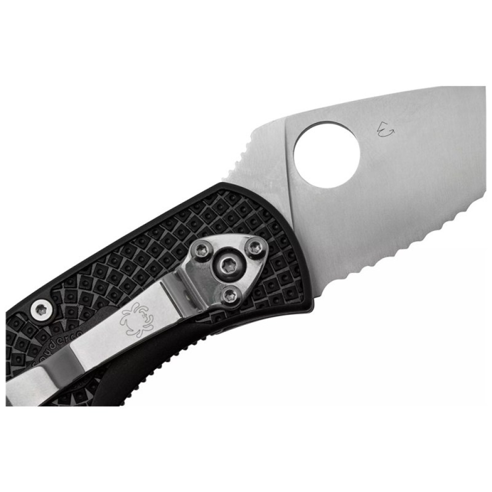 Нож Spyderco Ambitious Serrated Black (C148SBK)
