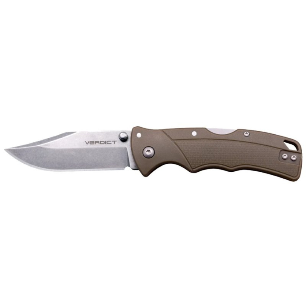 Нож Cold Steel Verdict Clip Point FDE (блістер) (CS-FL-C3CPSSFDEZ)
