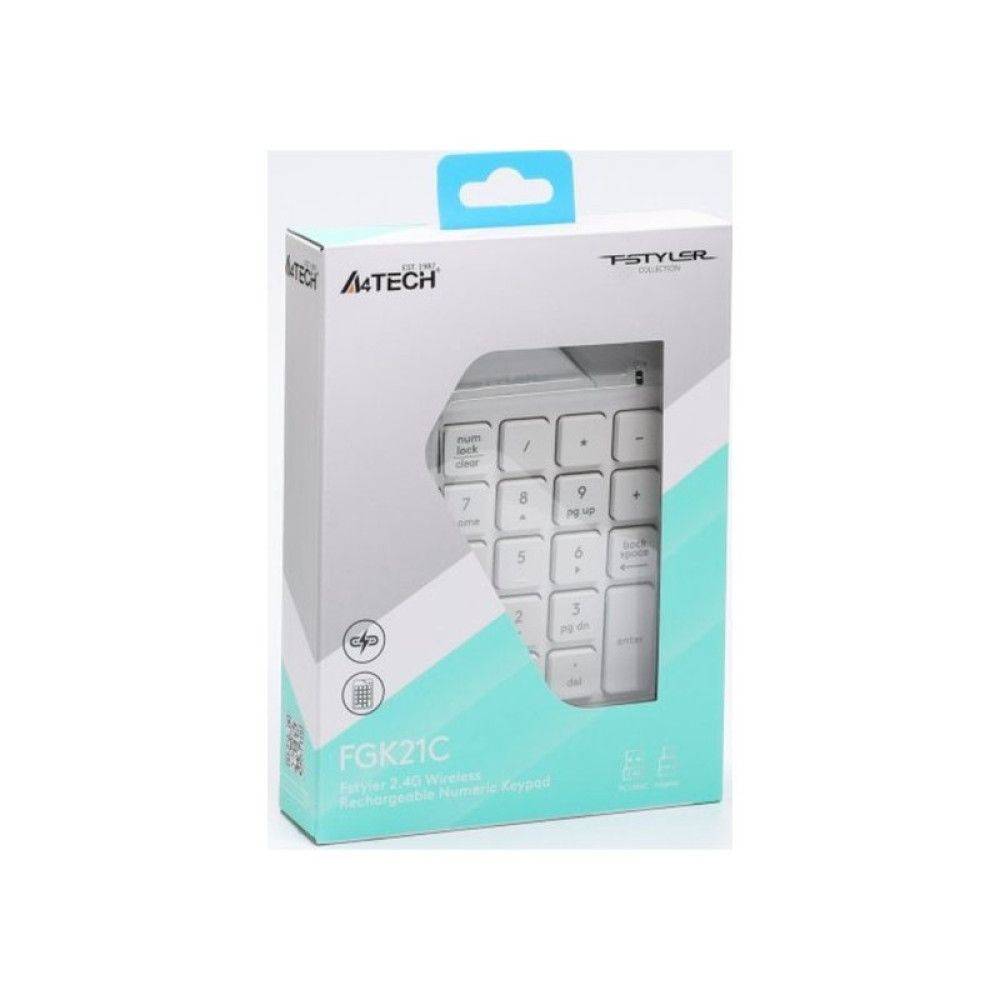 Клавиатура A4Tech FGK21C Wireless White (4711421994057)