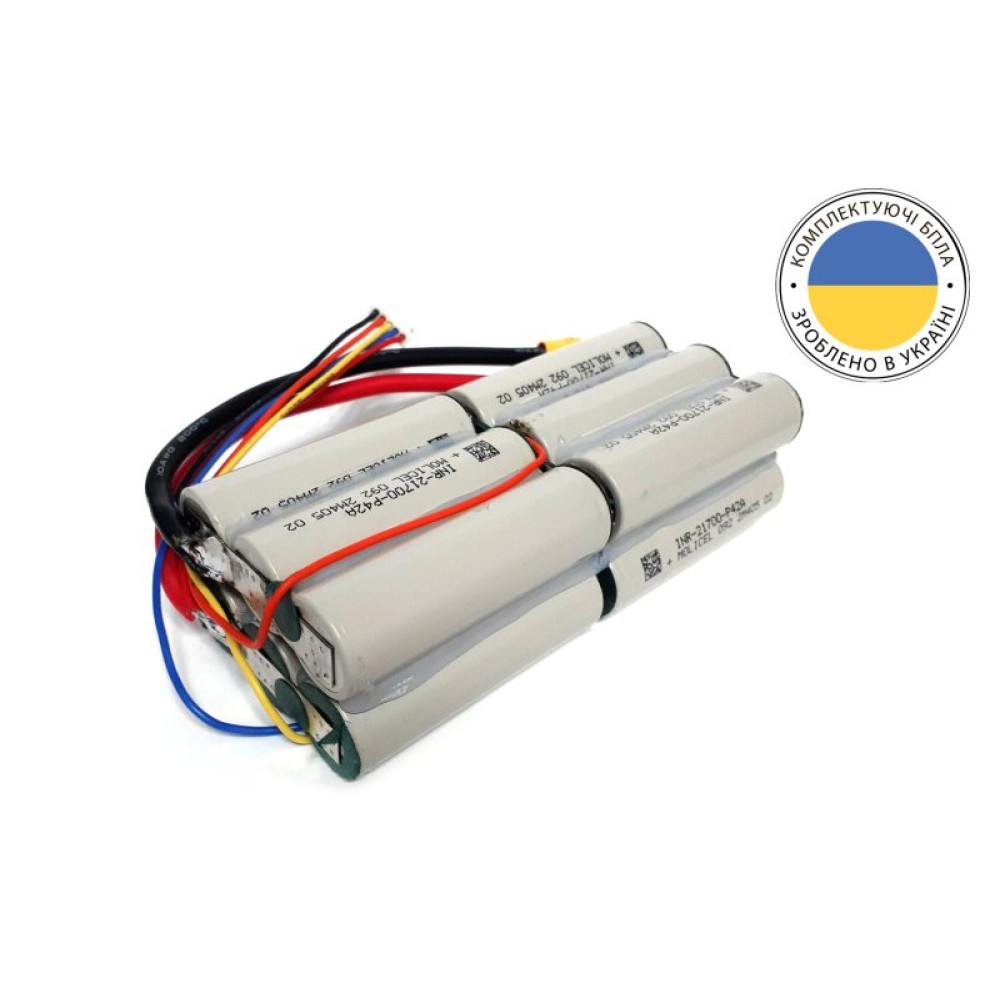 Батарея Energy Life Li-Ion 4S3P 21700-P42A 10AWG XT90S-F (001) (ENL-4S3P-21700-P42A-001) Батарея Energy Life Li-Ion 4S3P 21700-P42A 10AWG XT90S-F (001) (ENL-4S3P-21700-P42A-001)