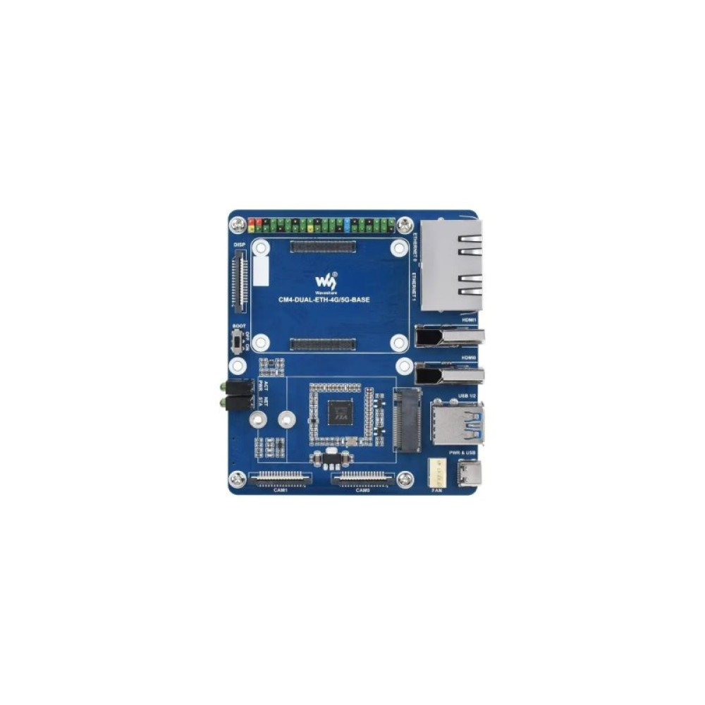 Плата розширення Waveshare Dual Gigabit 5G/4G для Raspberry PI CM4 (WVS-21108)