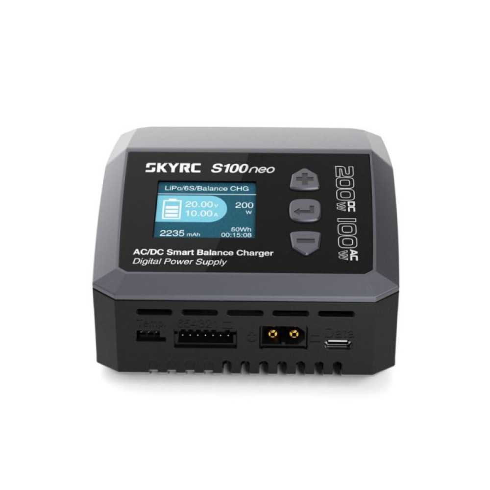 Зарядное устройство для дрона SkyRc S100 Neo LiPo 1-6s 200W AC/DC 200W (S100neo)