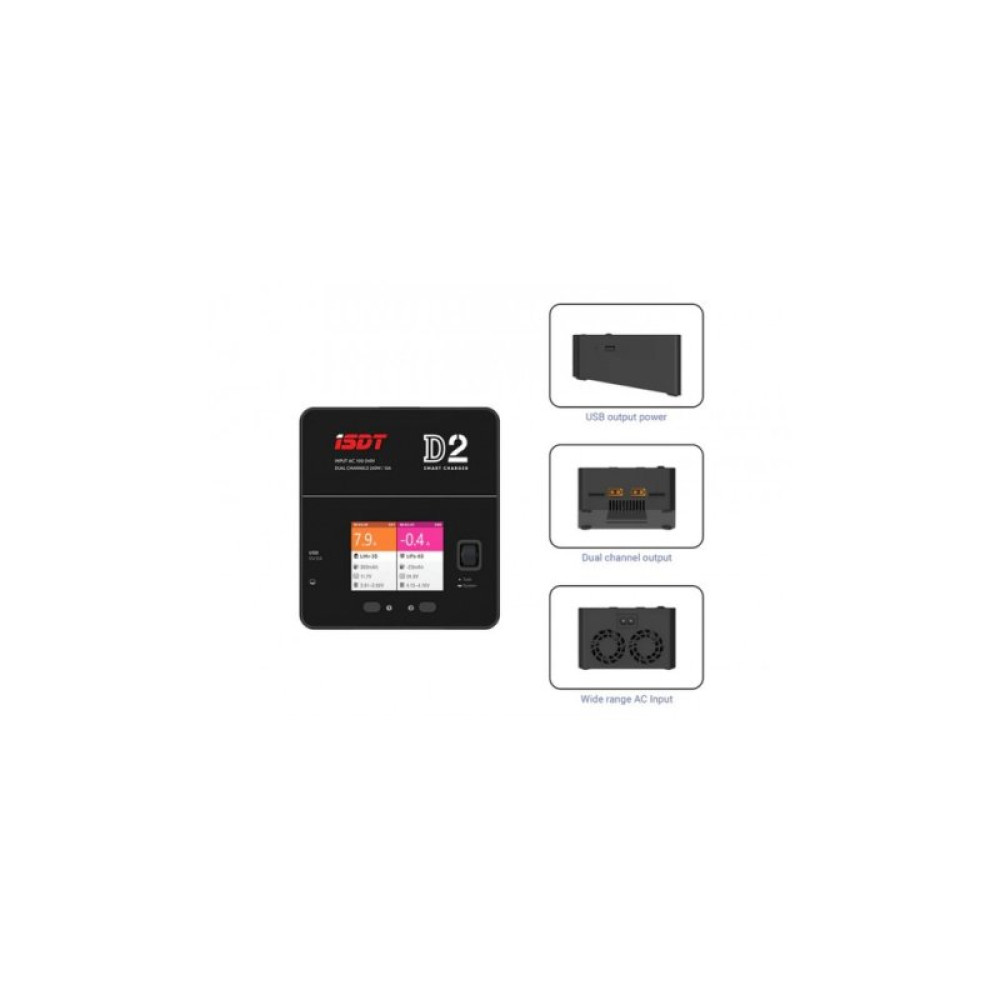Зарядное устройство для дрона iSDT D2 MK2 Battery Charger (D2MK2)