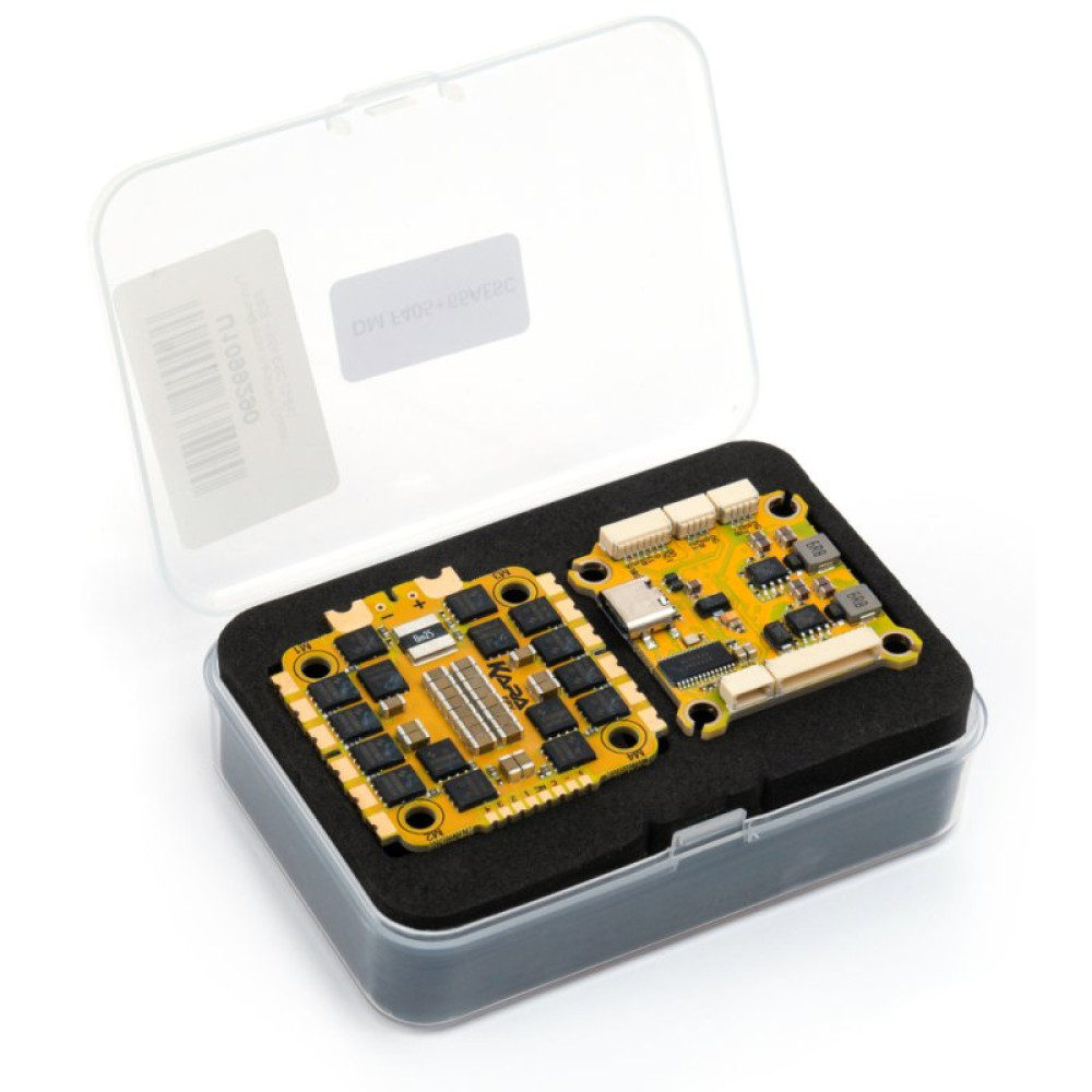 Полетный стек KaraFPV Golden F405 + 65A ESC 3-8S упаковка 100 шт (Golden F405 + 65A ESC 8S box) Полетный стек KaraFPV Golden F405 + 65A ESC 3-8S упаковка 100 шт (Golden F405 + 65A ESC 8S box)