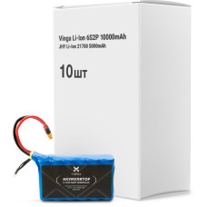 Аккумулятор для дрона Vinga Li-Ion 6S2P 10000mAh коробка 10 шт (JHY Li-Ion 21700 5000mAh) (V6S2P-10PCS-10000MAH) Аккумулятор для дрона Vinga Li-Ion 6S2P 10000mAh коробка 10 шт (JHY Li-Ion 21700 5000mAh) (V6S2P-10PCS-10000MAH)