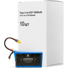 Аккумулятор для дрона Vinga Li-Ion 6S3P 15000mAh коробка 10 шт (JHY Li-Ion 21700 5000mAh) (V6S3P-10PCS-15000MAH) Аккумулятор для дрона Vinga Li-Ion 6S3P 15000mAh коробка 10 шт (JHY Li-Ion 21700 5000mAh) (V6S3P-10PCS-15000MAH)