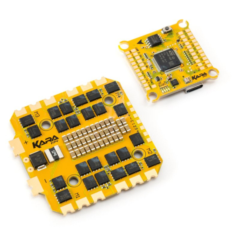 Полетный стек KaraFPV Golden F722 + 80A ESC 3-8S (F722 + 80A) Полетный стек KaraFPV Golden F722 + 80A ESC 3-8S (F722 + 80A)