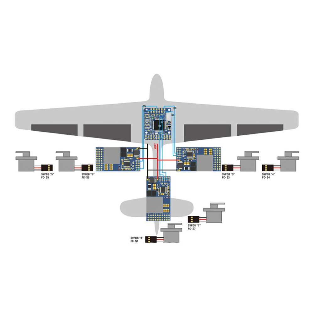 Плата розподілу живлення (PDB) MATEK SVPDB-12S (SVPDB12S)