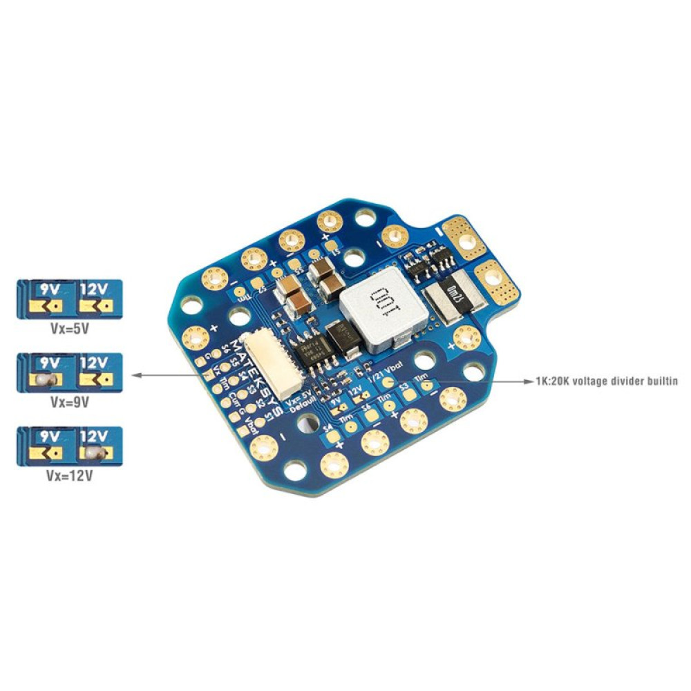 Плата распределения питания (PDB) MATEK PDB HEX (PDB-HEX)