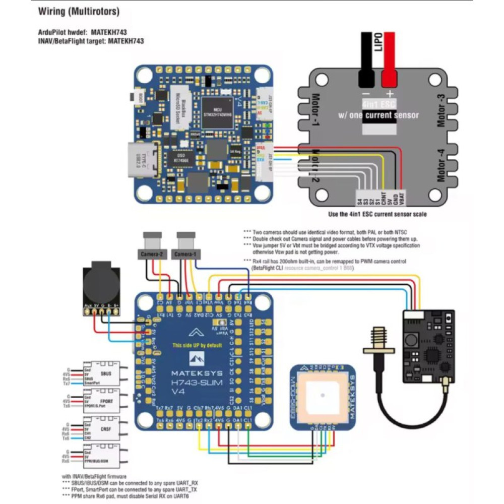Політний контролер (FC) MATEK H743-SLIM-V4 (H743SLIMV4)