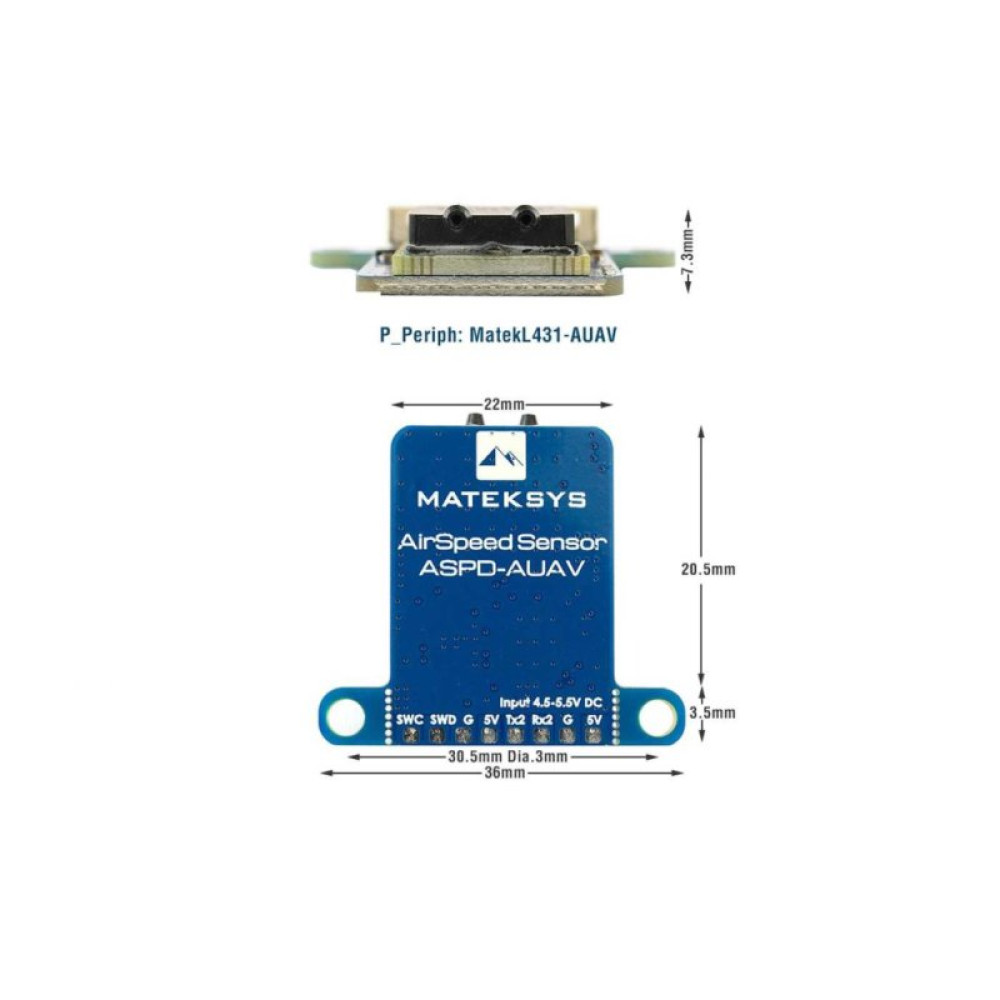 Датчик воздушной скорости MATEK ASPD-AUAV (ASPDAUAV)