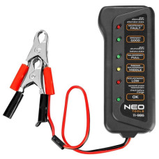 Тестер для аккумуляторов Neo Tools 12V, 2 зажима типа «крокодил» (11-986)