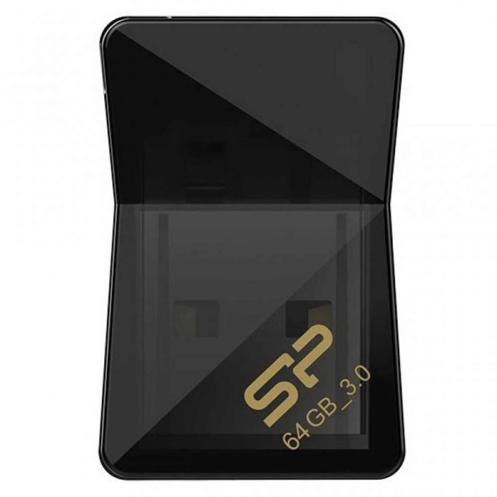 USB флеш накопичувач Silicon Power 64Gb Jewel J08 Black USB 3.0 (SP064GBUF3J08V1K)