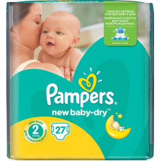 Подгузник Pampers New Baby-Dry Mini Размер 2 (3-6 кг), 27 шт (4015400537397) Подгузник Pampers New Baby-Dry Mini Размер 2 (3-6 кг), 27 шт (4015400537397)