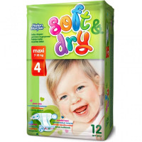 Підгузок Helen Harper Soft&Dry Maxi 7-18 кг 12 шт (5411416022503)