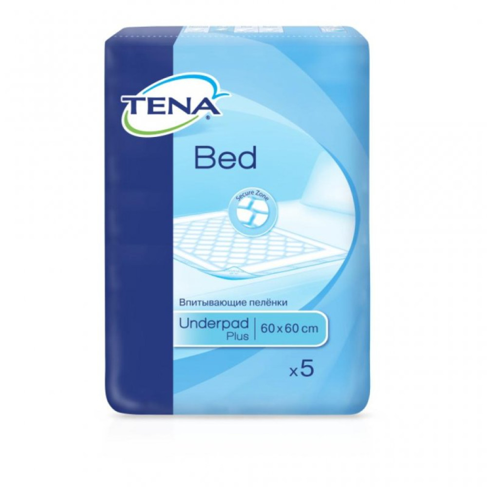 Пеленки для младенцев Tena Bed Plus 60х60 см, 5шт (7322540247893/7322540801910) Пеленки для младенцев Tena Bed Plus 60х60 см, 5шт (7322540247893/7322540801910)