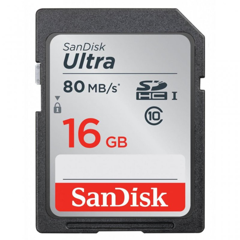 Карта пам'яті SanDisk 16GB SDHC Ultra Class 10 UHS (SDSDUNC-016G-GN6IN)