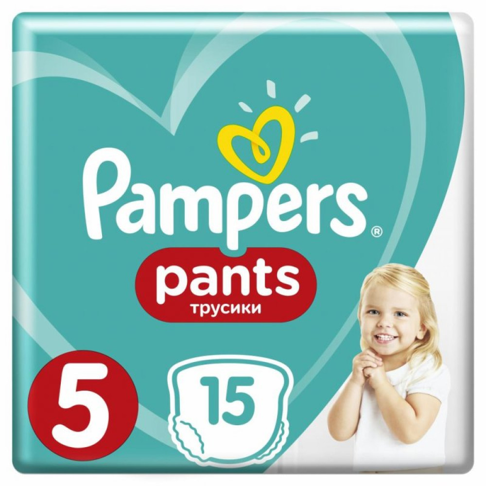 Подгузник Pampers трусики Pants Junior Размер 5 (12-17 кг), 15 шт (4015400727026) Подгузник Pampers трусики Pants Junior Размер 5 (12-17 кг), 15 шт (4015400727026)