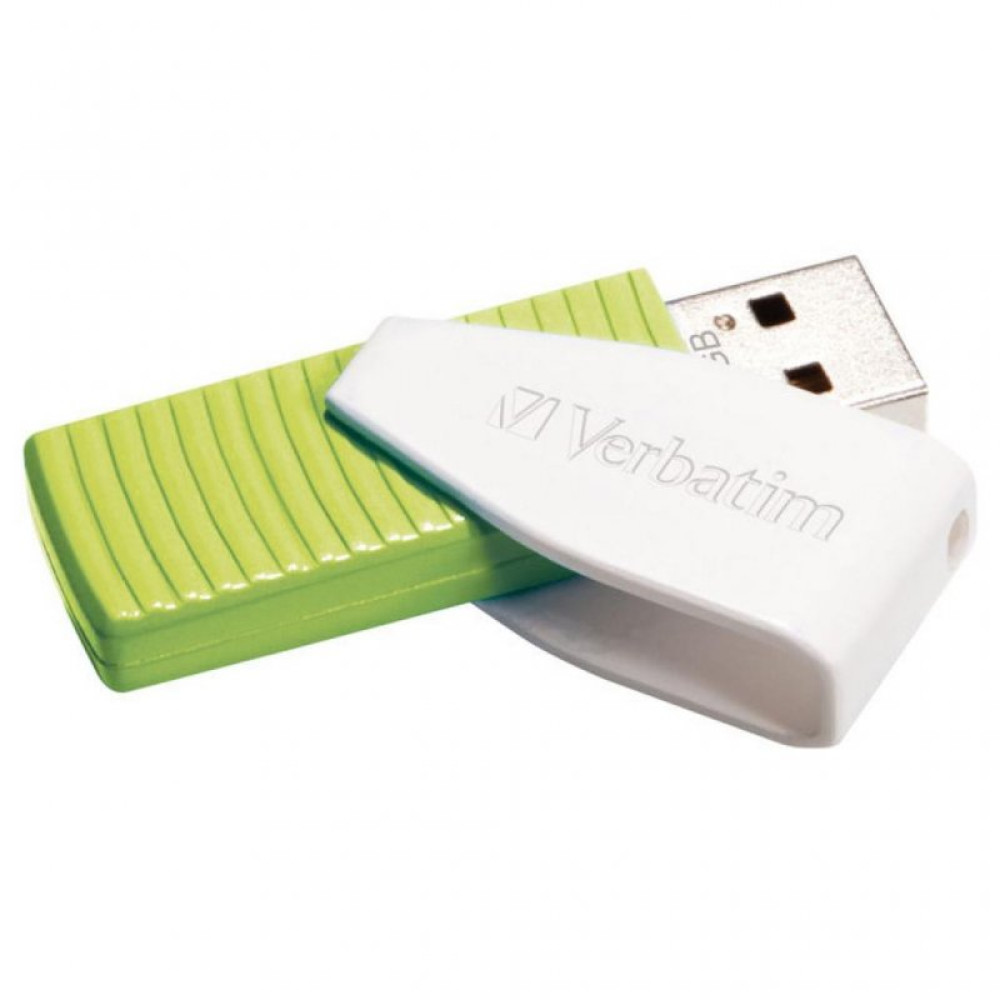 USB флеш накопичувач Verbatim 32GB STORE'N'GO SWIVEL GREEN USB 2.0 (49815)