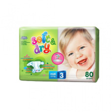 Подгузник Helen Harper Soft&Dry Midi 4-9 кг 80 шт (5411416060178) Подгузник Helen Harper Soft&Dry Midi 4-9 кг 80 шт (5411416060178)
